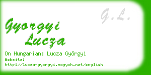 gyorgyi lucza business card